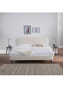Livetastic Polsterbett , Weiß , Holz , Kiefer , vollmassiv, Sperrholz , 180x200 cm , Bsci , Schlafzimmer, Betten, Polsterbetten