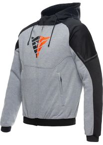 Dainese Daemon-X Safety, veste en textile , couleur: Gris Clair/Noir/Rouge N&eacute;on , taille: 44