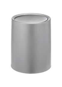 Wenko , Kosmetikeimer »Atri« mit Schwingdeckel, 6 Liter , grau