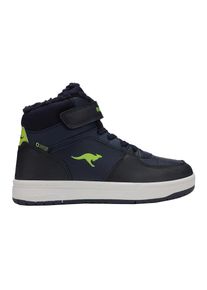 Kangaroos , Sneaker »K-CP BOUND MID EV«, Wasserdicht, Warmfutter , dk navy/lime , 35 , 35 , Vielseitiger Sneaker von Kangaroos mit Klettverschluss...