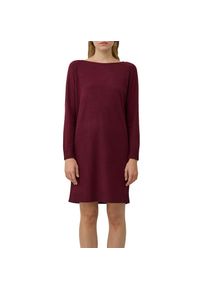 s.Oliver , Strickkleid, mit U-Boot-Ausschnitt , dark merlot , N-Gr , 44 -N-Gr , 44 , Langes Strickkleid von s.Oliver