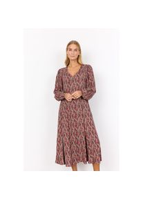 soyaconcept , Druckkleid »SC-ILYA 4«, Sommerkleid , RED , N-Gr , XL -N-Gr , XL , SC-Ilya 4 ist ein feminines Kleid aus 100% LENZING ECOVERO Viskose
