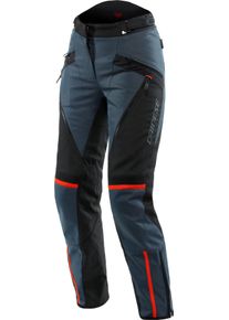 Dainese Tempest 3 D-Dry, pantalon textile imperméable pour femme , couleur: Gris Foncé/Noir/Rouge , taille: 38