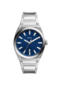 Fossil, Armbanduhr, Everett, Silber, (Analoguhr, 42 mm)