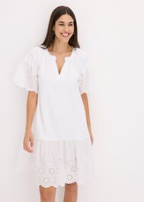 bonprix Női Tunika ruha tiszta bio-pamutból, fehér, 36/38