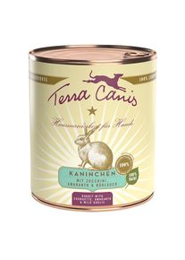 6x800g Terra Canis vådfoder til hunde - Kanin med squash, amarant & ramsløg