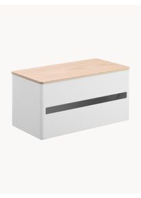 Yamazaki Stojak na ręcznik papierowy Rin Biały Metal, Drewno S 31 x W 17 cm