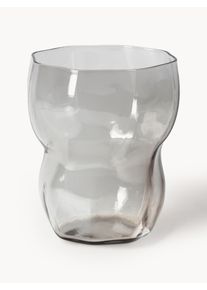 Broste Copenhagen Vasos de agua soplados Limfjord, 4 uds. Gris Vidrio Ø 9 x Al 11 cm, 350 ml