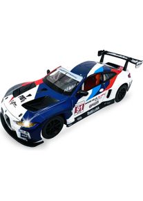 Weiss BMW M4 GT3 Diecast 1:24 weiss inkl. Knopfzellen