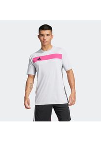 adidas Performance , Fußballtrikot »TIRO ES JSY« , Clear Grey / Real Magenta , M , M , Dieses Tiro Fußballtrikot mit Rundhalsausschnitt ist mit...