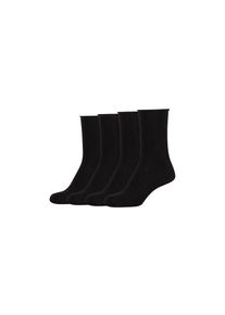 s.Oliver , Socken »silky touch«, (4 Paar), mit elastischem Bund , black , 39 (42) , 39 (42) , Dezente Socken im 4er Pack von s.Oliver