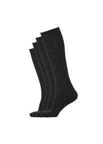 s.Oliver , Kniestrümpfe »originals«, (4 Paar), mit elastischem Bund , anthracite melange , 43 (46) , 43 (46) , Socken von s.Oliver