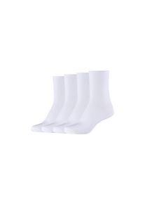 s.Oliver , Socken »silky touch«, (4 Paar), mit elastischem Bund , white , 35 (38) , 35 (38) , Dezente Socken im 4er Pack von s.Oliver