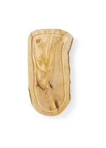 Tabla de cortar de madera de olivo Hendi con ranura