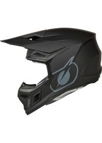 O Neal ONeal 3SRS Solid, casco cross bambini , colore: Opaco Nero/Grigio , dimensione: XL