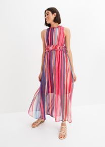Gestreiftes Maxikleid, rosa, Größe 46, bonprix