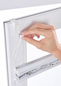 Plissee mit Blumenmuster, rosa, Gr&ouml;&szlig;e 130x120 cm, bonprix