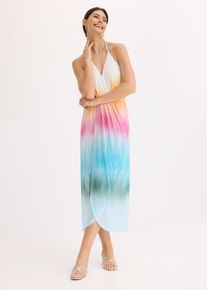 bonprix Női Az alakot hangsúlyozó maxi ruha, fehér, 48/50