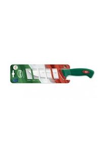 Sanelli Coltello Francese Cm.18 Premana in Acciaio Inox Professionale, Manico con tecnologia antibatterica Verde e Rosso