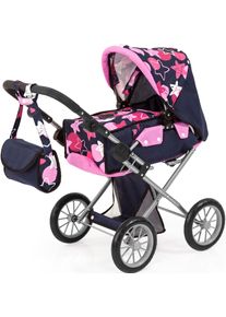 BAYER Kombi-Puppenwagen »City Star, blau/Sterne«, mit Wickeltasche