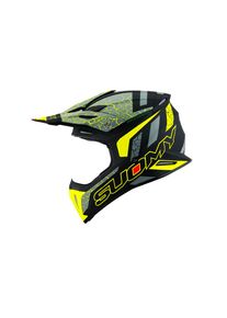 Suomy X-Wing Reel Crosshelm (schwarzmatt/gelb/grau)