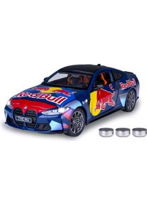 Blau BMW M4 Diecast 1:24 inkl. Knopfzellen
