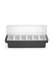 Caja de ingredientes Bar Up 6 recipientes para alimentos o especias fabricados en plástico