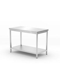 Mesa de trabajo Hendi Kitchen Line con estante base 1200x600x850mm