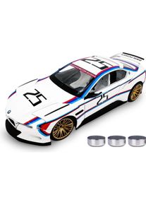 Weiss BMW 3.0 CSL Hommage R Diecast 1:24 weiss inkl. Knopfzellen