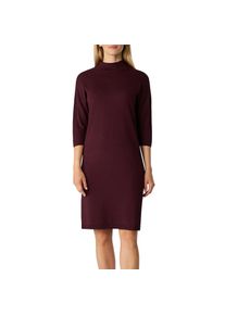comma, Damen, Minikleid mit Rippdetails, DARK BERRY, N-Gr, 44 -N-Gr, DARK BERRY, Kleid von COMMA