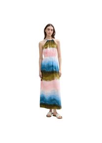 Tom Tailor Denim , Neckholderkleid, Sommerkleid mit Knopfverschluss , watercolor print , N-Gr , XXL (44) -N-Gr , XXL (44) , Kleid von Tom Tailor Denim