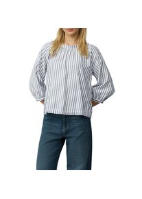 s.Oliver , Damen , Schlupfbluse, mit Streifen-Muster und großer Schleife am Rücken , BLUE STRIPE , 44 , 44 , Bluse von s.Oliver