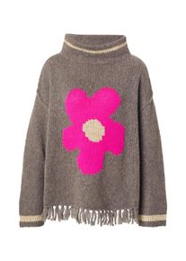 grace Pul&oacute;ver 'NEONFLOWER' Női sz&uuml;rke , M&eacute;ret M