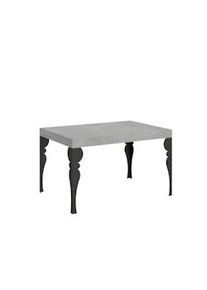 Itamoby Tavolo allungabile 80x140/224 cm Paxon cemento telaio Antracite