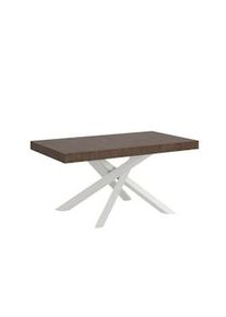 Itamoby Tavolo allungabile 90x180/440 cm Volantis Premium noce telaio bianco