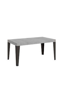 Itamoby Tavolo allungabile 90x130/390 cm Flame Premium cemento telaio Antracite
