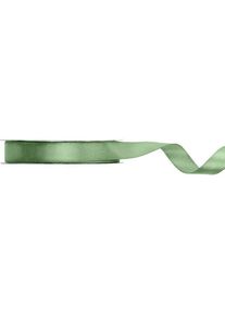 partydeco, Geschenkverpackung, Geschenkband Satinband Salbei 12 mm / 25 Meter (Geschenkband)