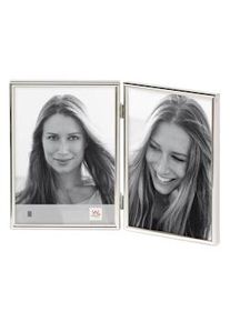 walther + design Marco para retrato Chloe, plateado, 2x 9x13 cm
