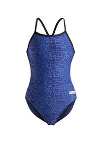 arena Jednodielne plavky 'SNAKESKIN' Ženy modr&aacute; / n&aacute;morn&iacute;cka modr&aacute; XS