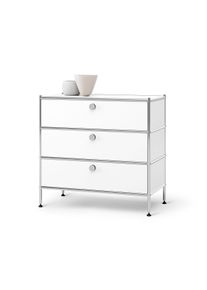 Tchibo - Kommode Metall &raquo;Cn3&laquo; mit 3 Schubladen - 77x40x73,5cm - chrom - Stahl / Aluminium / Kunststoff