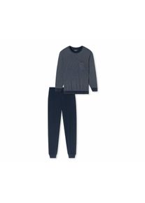 Schiesser Pyjama-Set - Herren - Gr. XL - dunkelblau