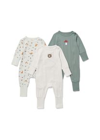 Tchibo - Baby-Pyjama - Newborn - Gr. 50/56 - creme/print