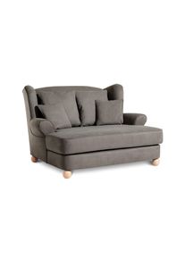 Tchibo - XXL-Ohrensessel »Harvard« - 154x144x102cm - braun - Polyester / Holz / Buchenholz