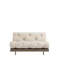 Karup Design Daybett »Daybett Roots Schlafsofa – Gästebett & Sofa aus FSC -Kiefer« Inkl. Futonmatratze in beige, Größe Liegefläche B/L: 140 cm x...