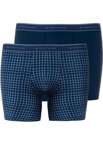 Tom Tailor Langer Boxer 2er-Pack in blau, Größe 5M
