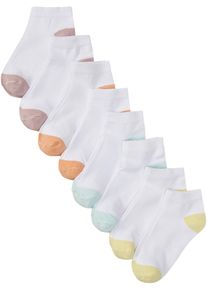bonprix Női Rövid zokni bio-pamuttal (8 pár), fehér, 31-34