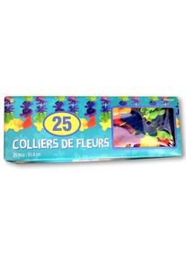 Amscan 25 colliers hawaïens colorés
