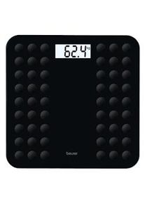 Beurer bascula vidrio plana 150kg antideslizante negra gs300 negra