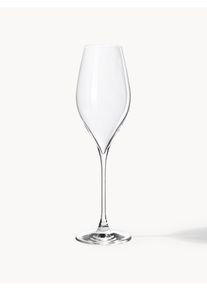 Copas flauta de champán de cristal Silvio, 4 uds. Transparente Vidrio Ø 8 x Al 25 cm, 320 ml | Westwing Collection