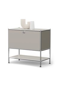 Tchibo - Metalowa szafka typu sideboard „Cn3” z 1 klapą - kolor: szary